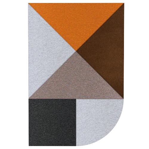 Acoustic Wall Art Panels FAN 4 ore on white background Decormania UK